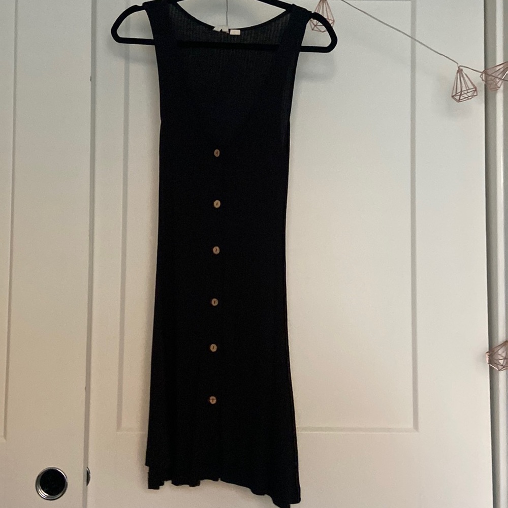 Roxy Black Ribbed Dress